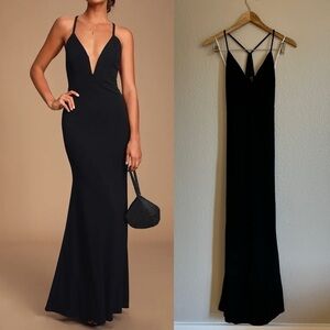 Amelia Black Sleeveless Maxi Dress
